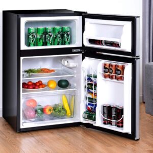 LEONARD USA Mini Fridge for Home Inverter Double Door 110 L with Separate Deep Freezer Compartment (Based on American Technology)